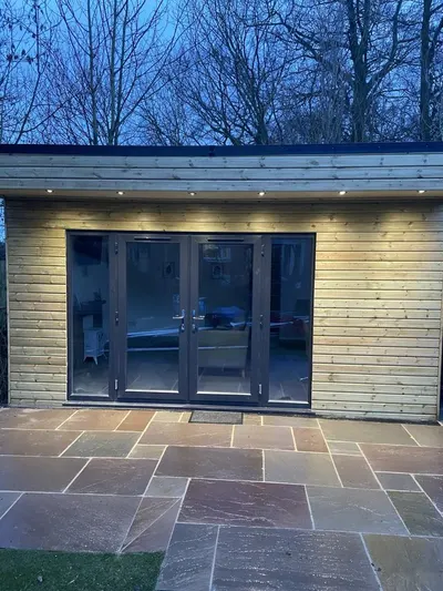Garden office build by Low Road Nursery Chesterfield 13