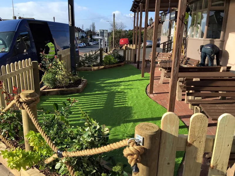 Freshly laid lawn turf by Low Road Nursery Chesterfield
